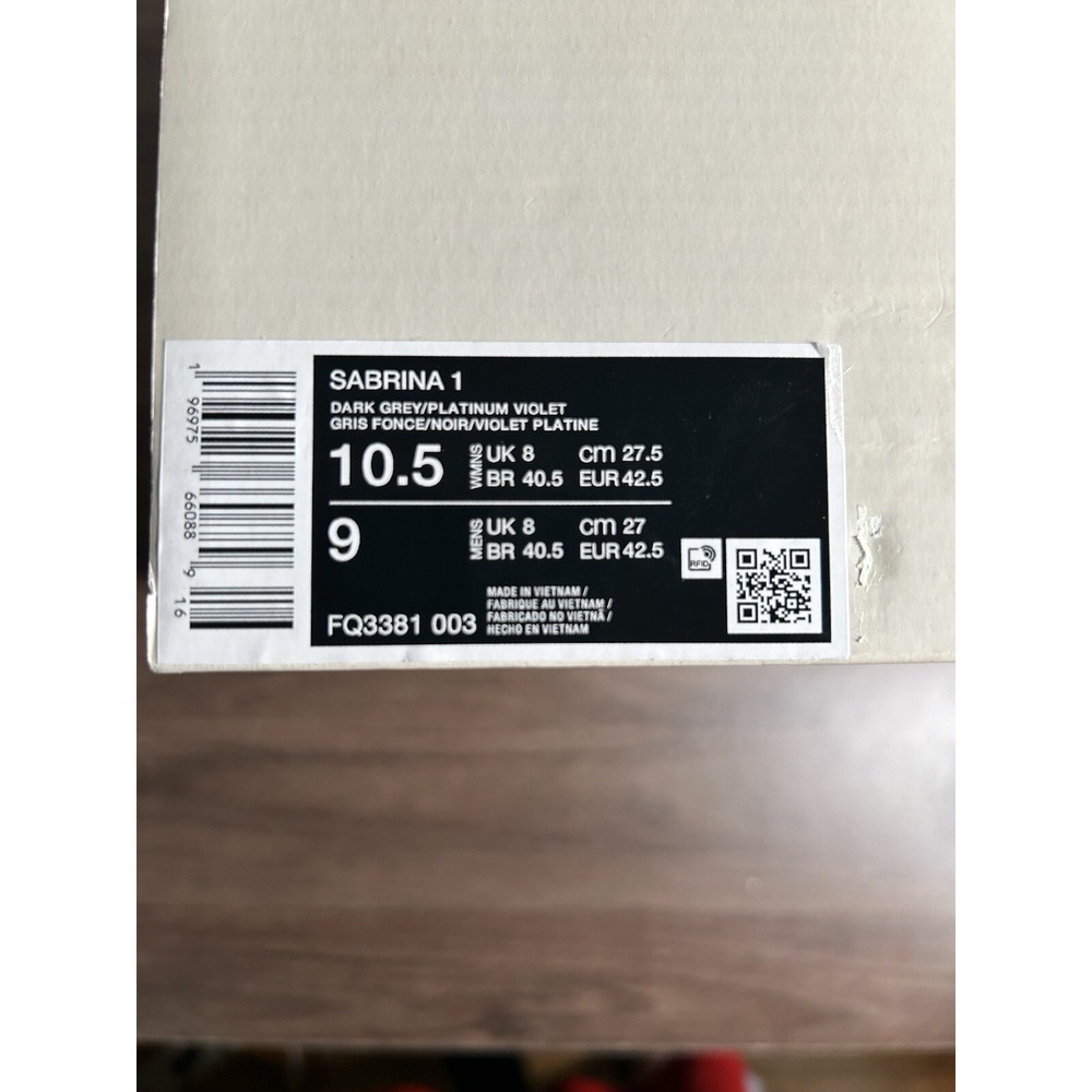 Nike Sabrina 1 WMNS Beyond The Game - Size 10.5 - Q3381 003 - New/No Lid - Picture 5 of 5